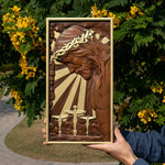 Jesus Christ Wood Carved Plaque Catholic Religious Figure Crucifix Christian Home Wall Decor Art Jesus Cross Wall