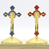Jesus Cross Home Decor Catholic Priest Car Christ Church Utensils Orthodox Icon Metal Christmas Crucifixo Religious Gift