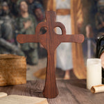 Love Wooden Cross Heart Shape Cross Christian Interior Wall Decor Wall Hanging Hand Carved Wooden Cross Christian Faith Heart