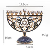 Menorah Candle Holder Resin Home Decoration Hanukkah David Star Jewish 9 Branch Candelabra Judaica Religious Decor