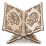 Muslim Bookshelf Wooden Carving Craft Islam Chanting Bookcase Home Decoration Church Utensils