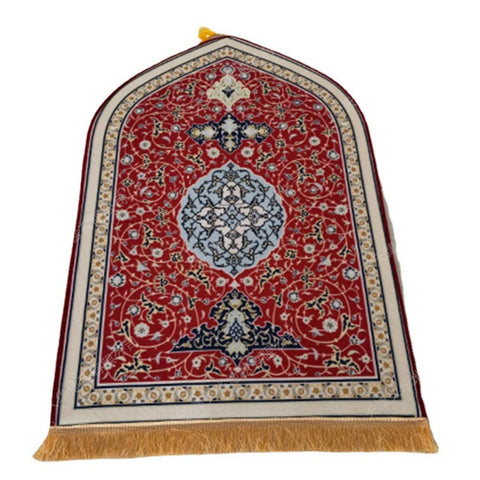 Muslim Carpet Velvet Kneeling Rug Islam Prayer Mat Ramadan Gift Church Utensils Islamic Eid Home Decoration