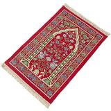 Muslim Worship Rug Chenille Blanket Islamic Mat Prayer Home Decor Portable Carpet Church Utensils