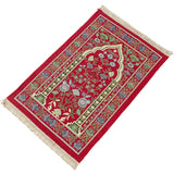 Muslim Worship Rug Chenille Blanket Islamic Mat Prayer Home Decor Portable Carpet Church Utensils