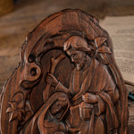 Natural Wooden Nativity Desktop Ornaments, Home Decorations, Christmas Nativity, Baby Jesus', Holy Family Statue, Church Items