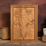 Natural ash wood brown robe Radagast forest elf magician wood carving art wall decoration creative wood products decoration