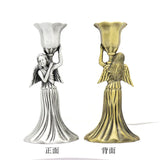 Nordic Candle Holder Metal Wedding Decoration Angel Candlestick Church Utensils Home Decor Candelabra