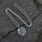 Norse God Tyr Stainless Steel Pendant Necklace Good Quality Viking Jewelry
