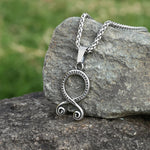 Norse Mythology Stainless Steel Pendant Necklace Good Quality Troll Cross Viking Jewelry