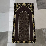 Prayer Carpet Muslim Blanket Eid Islam Non Slip Rug Islamism Worship Home Decoration 3D