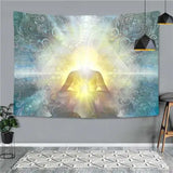 Religious Jesus Figure Tapestry Room Decor Christ Virgen Mary Tarot Wall Hanging Decoration Tapisserie Orthodox Priest Gift