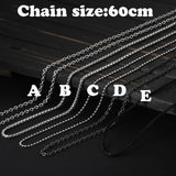 Stainless Steel Simple Classic Fashion Anchor With Pattern Cross Antique Pendant Girl Short Long Chain Necklaces Jewelry For Men