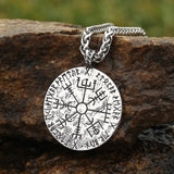 Stainless Steel Viking Jewelry Norse God Njord Amulet Pendant Necklace