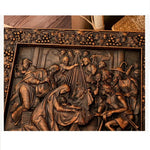 The Jesus Birth Plaque Wooden Decorative Wall Hanging Christmas Nativity Scene Figures Church Souvenirs Religious Decor