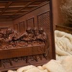 The Last Supper Mural Jesus Christ Home Decoration Wooden Plaque, Carving Wall Decoration, Famous Painting, 50cm