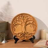Tree of Life Wall Art Decoration Family Tree Sign Hanging Wooden Craft Ornament for Home Bedroom Living Room Decor