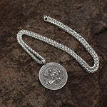 Viking Jewelry Stainless Steel Norse Mythology Frigg Pendant Necklace