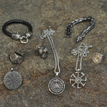Viking King Jewelry Stainless Steel Ragnar Lodbrok Pendant Necklace