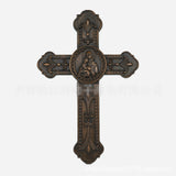Virgin With Child Beech Wooden Cross Wall Hangers Decoration Catholic Jesus Christ Christmas Church Souvenirs