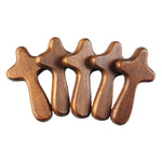 Wood Caring Cross Holy Land Pocket Holding Cross For Kids Adults Religious Gift Church Souvenirs Christ Jesus