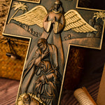 Wooden Nativity Scene for Home Decor, Tabletop Centerpieces, Nativity Scene Sculptures and Figurines, Christmas Gift