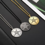 Men's Vintage Pentagram Baphomet GOAT Sigil Pendant Necklace Wiccan Jewelry Gift
