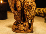 Lilith Statue, Wiccan Goddess of Feminine Wisdom, Innana Wooden Figurine, Wiccan Altar, Lilith Goddess Figure, Sumerian Goddess