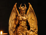Lilith Statue, Wiccan Goddess of Feminine Wisdom, Innana Wooden Figurine, Wiccan Altar, Lilith Goddess Figure, Sumerian Goddess