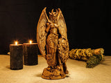 Lilith Statue, Wiccan Goddess of Feminine Wisdom, Innana Wooden Figurine, Wiccan Altar, Lilith Goddess Figure, Sumerian Goddess