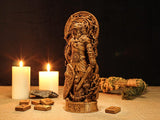 Tyr Statue, Carved Tyr Figurine, Norse Altar Statue, Pagan Decor, Scandinavian Mythology, Tyr Viking God, Custom Viking Statue, Altar Statue