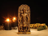 Wood Sculpture Collection-Bael King Statue, Bael Goetia Figure, Ars Goetia Statue, Demonology Figure, Goetia Demon Statue, Occult Statue, Wooden Demon Statue