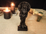 Wood Sculpture Collection-Black Nyx Statue, Greek Goddess of the Moon, Black Goddess Figure, Nyx Goddess Figure, Greek Altar Statue, Greek Mythology, Moon Goddess