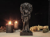 Wood Sculpture Collection-Black Nyx Statue, Greek Goddess of the Moon, Black Goddess Figure, Nyx Goddess Figure, Greek Altar Statue, Greek Mythology, Moon Goddess