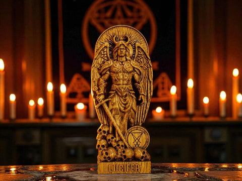 Lucifer Statue, Lucifer Fallen Angel Statue, Leviathan, Satanic Figure, Satan Statue, Occultism, Occult Figurine, Lucifer Morningstar