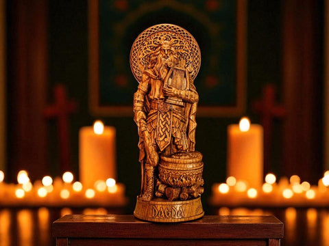 Dagda Statue, Celtic God Dagda, Dagda Altar Figure, Celtic God Statue, Irish God Figure, Celtic Mythology, Pagan Statue, Pagan Altar
