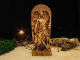 Wood Sculpture Collection-Thanatos Statue, Greek God Thanatos, Thanatos Altar Figure, Greek Altar, Greek Mythology, Pagan Figure, Custom God Statue, Greek Sculpture