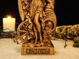 Fortuna Statue, Roman Goddess Fortuna, Roman Goddess Figure, Fortuna Sculpture, Roman Mythology, Pagan Altar, Custom God Statues