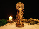 Wood Sculpture Collection-Ostara Statue, Goddess Ostara Figurine, Goddess of Spring, Embrace the Spring Equinox, Pagan Statue, Pagan Altar, Altar Figurine