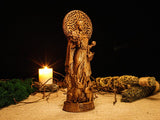 Wood Sculpture Collection-Ostara Statue, Goddess Ostara Figurine, Goddess of Spring, Embrace the Spring Equinox, Pagan Statue, Pagan Altar, Altar Figurine