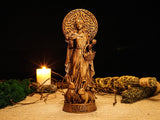 Wood Sculpture Collection-Ostara Statue, Goddess Ostara Figurine, Goddess of Spring, Embrace the Spring Equinox, Pagan Statue, Pagan Altar, Altar Figurine