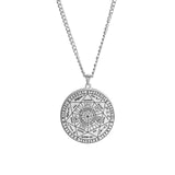 Dawapara Religious Solomon Necklace Magic Square Talisman Pendants Protection Wealth Amulet Stainless Steel Jewelry