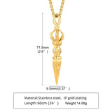 TIBETAN BUDDHIST PROTECTION PENDANT VAJRA DAGGER PATRON SAINT AMULET NECKLACE