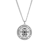 Dawapara Religious Solomon Necklace Magic Square Talisman Pendants Protection Wealth Amulet Stainless Steel Jewelry