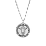 Dawapara Religious Solomon Necklace Magic Square Talisman Pendants Protection Wealth Amulet Stainless Steel Jewelry