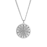 Dawapara Religious Solomon Necklace Magic Square Talisman Pendants Protection Wealth Amulet Stainless Steel Jewelry