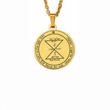 Silver Color 44 Solomon Pentacles Seal of Jupiter Mars Mercury Moon Saturn Sun Venus Talisman Pendant Stainless Steel Necklace