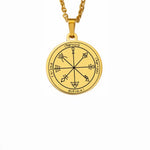 Silver Color 44 Solomon Pentacles Seal of Jupiter Mars Mercury Moon Saturn Sun Venus Talisman Pendant Stainless Steel Necklace