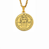 Silver Color 44 Solomon Pentacles Seal of Jupiter Mars Mercury Moon Saturn Sun Venus Talisman Pendant Stainless Steel Necklace
