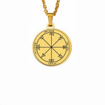 Silver Color 44 Solomon Pentacles Seal of Jupiter Mars Mercury Moon Saturn Sun Venus Talisman Pendant Stainless Steel Necklace