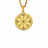 Silver Color 44 Solomon Pentacles Seal of Jupiter Mars Mercury Moon Saturn Sun Venus Talisman Pendant Stainless Steel Necklace